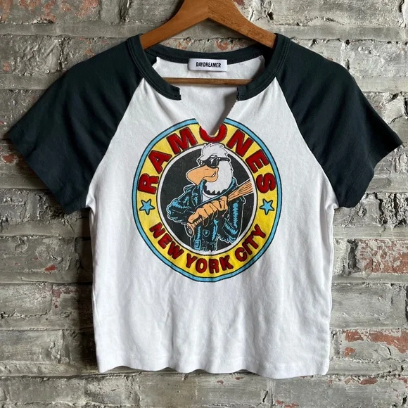 Daydreamer Black and White Ramones Graphic Tee - Picture 4 of 11